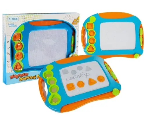 Magnetic Drawing Board with Geometrical Stamps