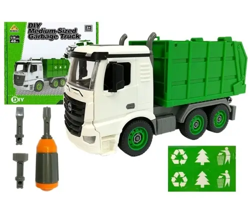 DIY Car 1:14 Garbage Truck with Screwdriver