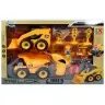 Construction Site Set Excavator Truck Crane