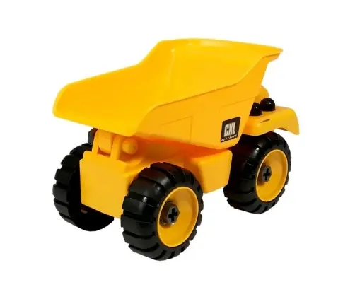 Construction Site Set Excavator Truck Crane