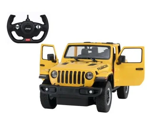 Tālvadības mašīna Jeep Wrangler Rubicon Yellow Tālvadības mašīna Jeep Wrangler Rubicon Yellow