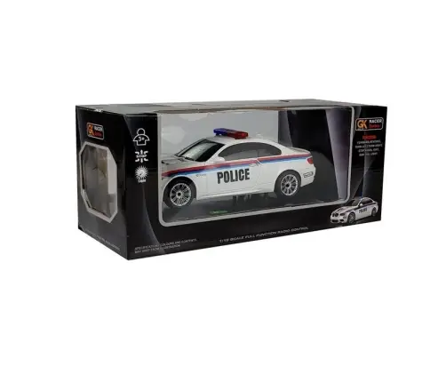 Машина с пультом Police 1:18 White Машина с пультом Police 1:18 White