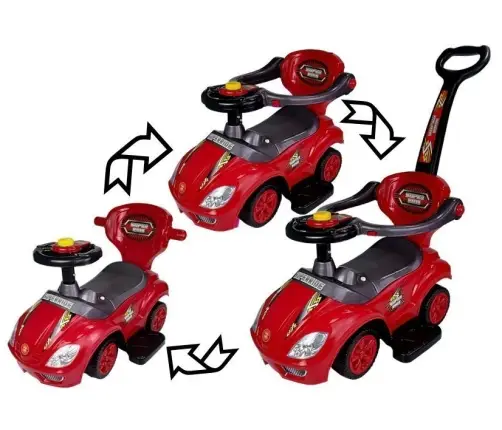 Детская машинка-каталка 3in1 Red