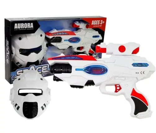 Space Laser Gun with Mask