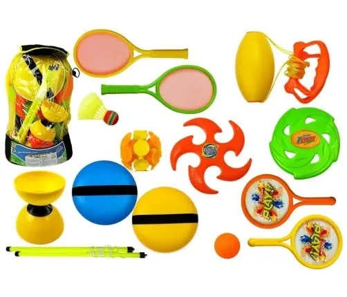 Sporta komplekts ar raķetēm Frisbee Diabolo Sporta komplekts ar raķetēm Frisbee Diabolo