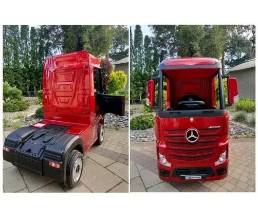 Bērnu elektroauto Mercedes Actros Red Painted MP4 Bērnu elektroauto Mercedes Actros Red Painted MP4