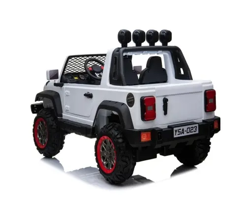 Divvietīgs bērnu elektromobilis YSA023 White 24V