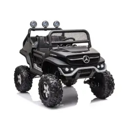 Divvietīgs bērnu elektromobilis Mercedes Unimog S Black