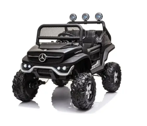 Divvietīgs bērnu elektromobilis Mercedes Unimog S Black