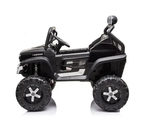 Divvietīgs bērnu elektromobilis Mercedes Unimog S Black