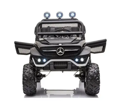 Divvietīgs bērnu elektromobilis Mercedes Unimog S Black
