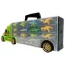 Truck Transporter Sorter Suitcase with Dinosaurs Green
