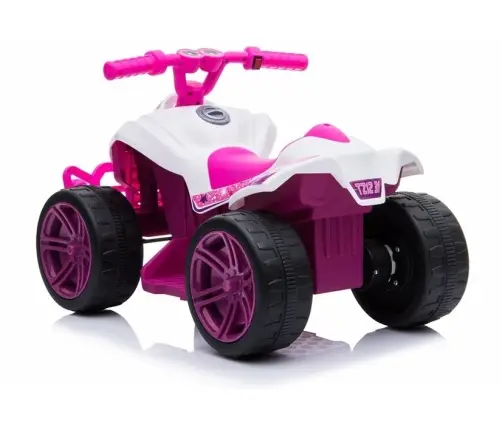 TR1805 Electric Ride-On Quad White-pink