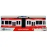 Articulated Bus with Friction Drive Red