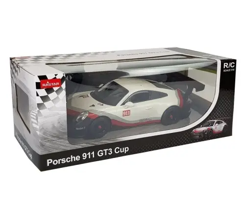 Mašīna ar pulti Porsche 911 GT3 CUP Rastar 1:14 White