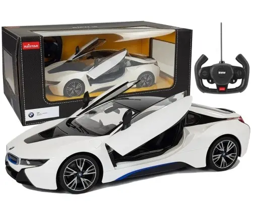 Car R/C BMW i8 Rastar 1:14 White Automatic Doors