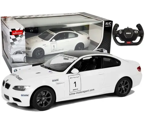 Radiovadāmā mašīna ar pulti BMW M3 White