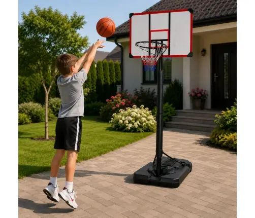 Basketball Basket Mobile Adjustable Stand 200-305cm