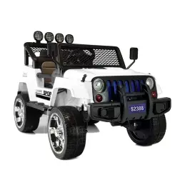Divvietīgs bērnu elektromobilis S2388 Jeep White Divvietīgs bērnu elektromobilis S2388 Jeep White