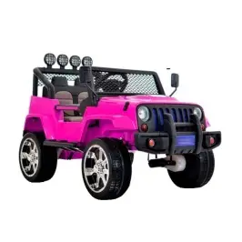 Divvietīgs bērnu elektromobilis S2388 Jeep Pink