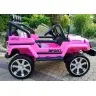 Divvietīgs bērnu elektromobilis S2388 Jeep Pink