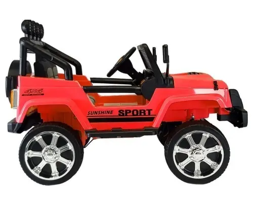 Divvietīgs bērnu elektromobilis S2388 Jeep Red