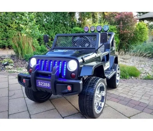 Двухместный детский электромобиль Jeep S2388 Black