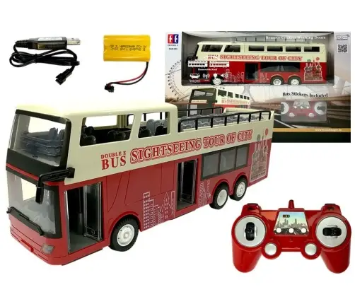 Remotely Controlled Double Decker Bus R/C 2.4G 1:18
