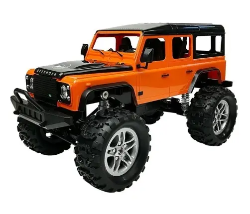 Remote Controlled Car Land Rover Defender R/C Orange 1:14