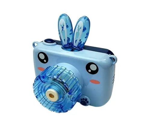 The camera blows soap bubbles Battery Blue Bubble Generator The camera blows soap bubbles Battery Blue Bubble Generator
