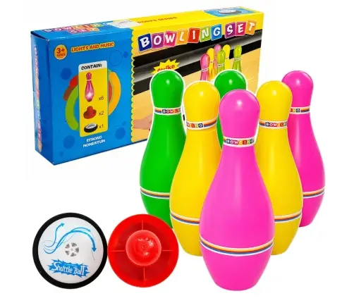 Bowling set with lights