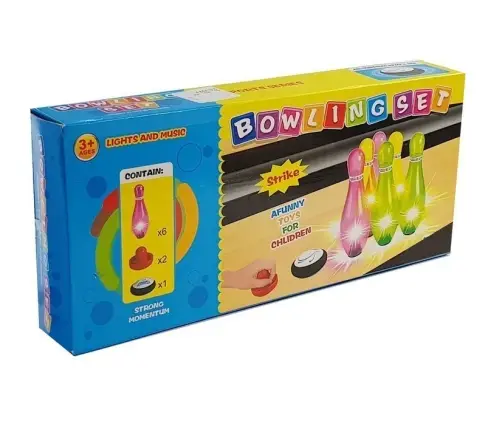 Bowling set with lights
