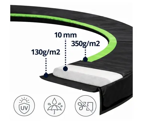 Atsperu aizsargs batutam LEAN SPORT PRO 488 cm (16ft)