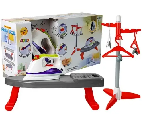 Iron on batteries. Board. Stand with hangers