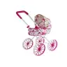Doll Pram Retro Big Wheels Flowers Doll Pram Retro Big Wheels Flowers