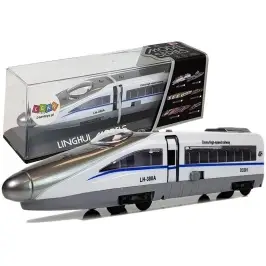 Pendolino Spring Powered Train White with Sound and Lights