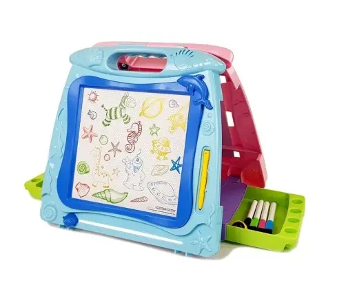 Double-sided drawing board. Markers. Magnets Double-sided drawing board. Markers. Magnets