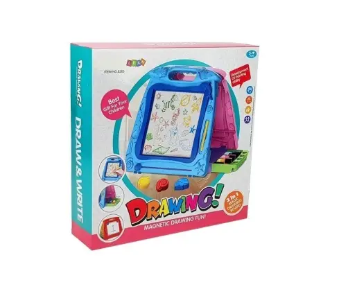 Double-sided drawing board. Markers. Magnets Double-sided drawing board. Markers. Magnets