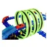 Racing Track Glowing in the Dark with Loops and Remote-Controlled Car