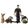 Farm Figurines Set  5 elements