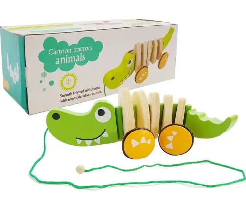 Wooden Crocodile on Wheels 18cm Wooden Crocodile on Wheels 18cm