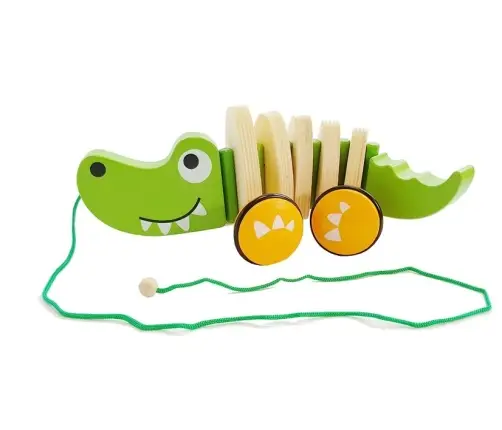 Wooden Crocodile on Wheels 18cm Wooden Crocodile on Wheels 18cm