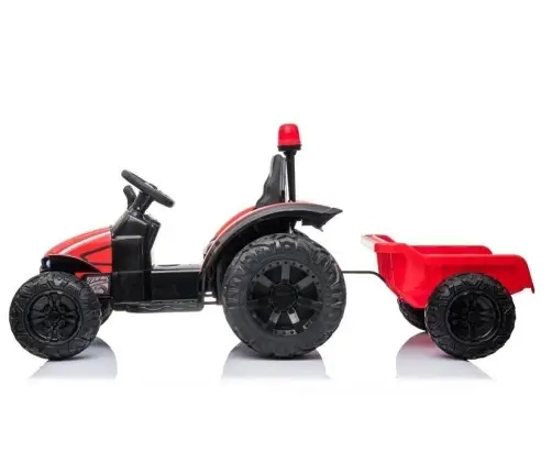 Bērnu elektriskais traktors ar piekabi HZB-200 Red Bērnu elektriskais traktors ar piekabi HZB-200 Red