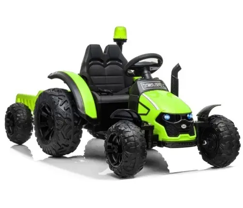Bērnu elektriskais traktors ar piekabi HZB-200 Green Bērnu elektriskais traktors ar piekabi HZB-200 Green