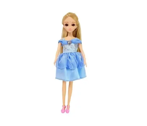 Doll, Model. Set of Clothes. Dressing. Jewelry in a Suitcase