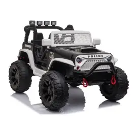 Двухместный детский электромобиль JC666 Police Black