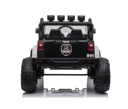 Divvietīgs bērnu elektromobilis JC666 Police Black