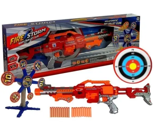 Foam Dart Rifle with a Rotating target 66 cm