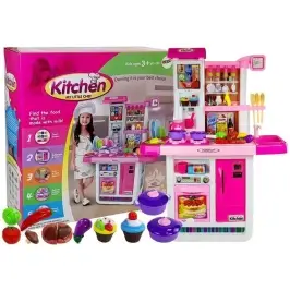 Pink Kitchen with Water Pots Groceries Sound Pink Kitchen with Water Pots Groceries Sound