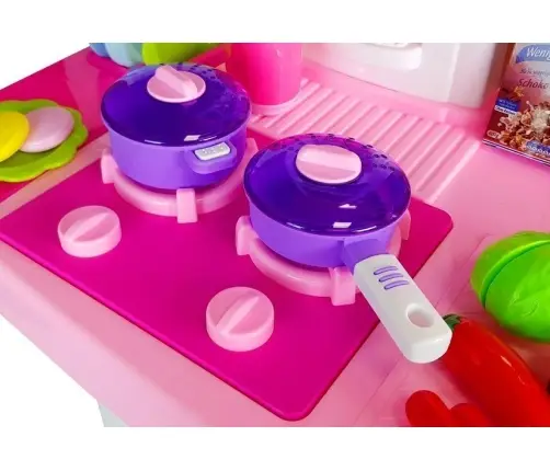 Pink Kitchen with Water Pots Groceries Sound Pink Kitchen with Water Pots Groceries Sound